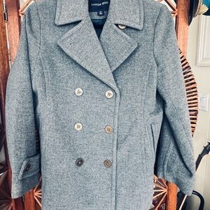 Lands' End Women's Sz6P Classic Gray Peacoat